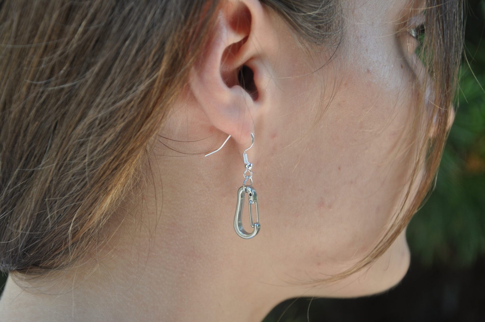 Mini Open Gate Carabiner Earrings