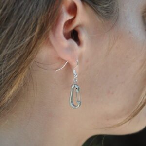 Mini Open Gate Carabiner Earrings