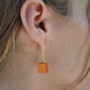 Trad Nut Gold Earrings