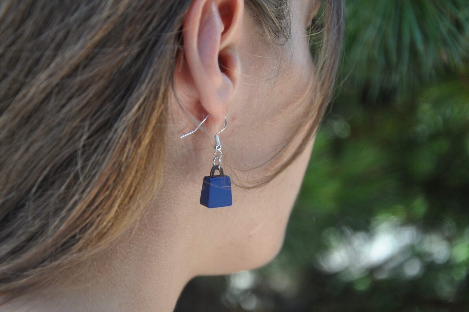 Trad Nut Silver Earrings