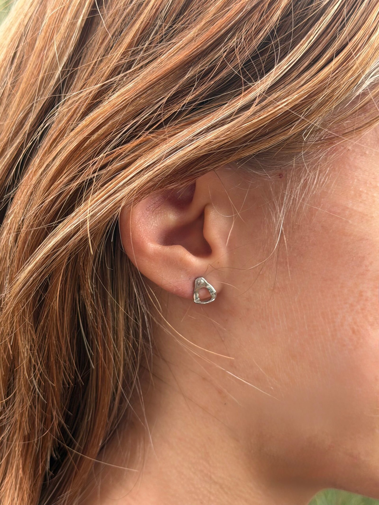 Gravity Rebel's stainless steel Climbing Anchor Earrings