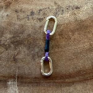 Gold carabiner quickdraw only