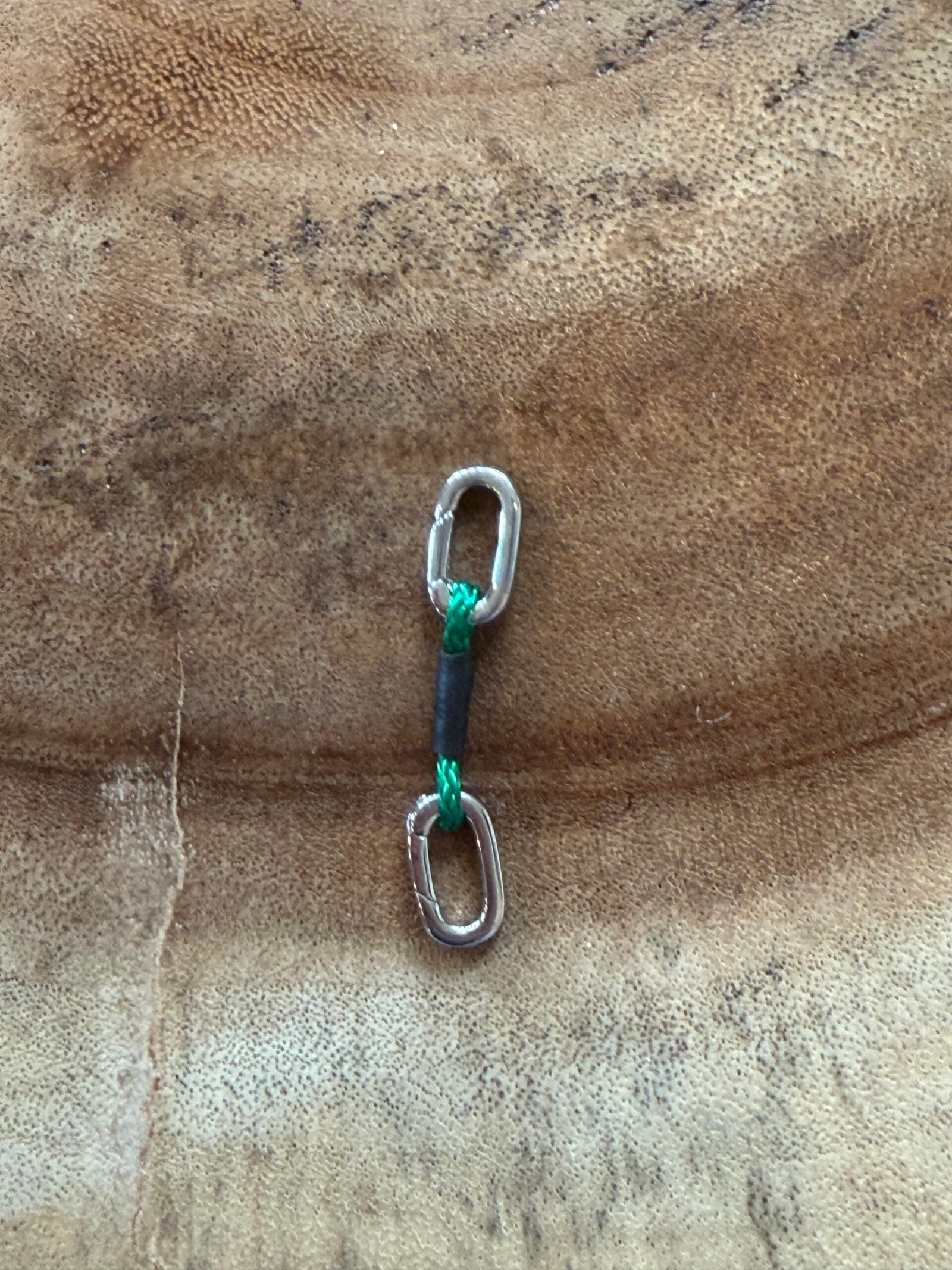 Silver carabiner quickdraw only