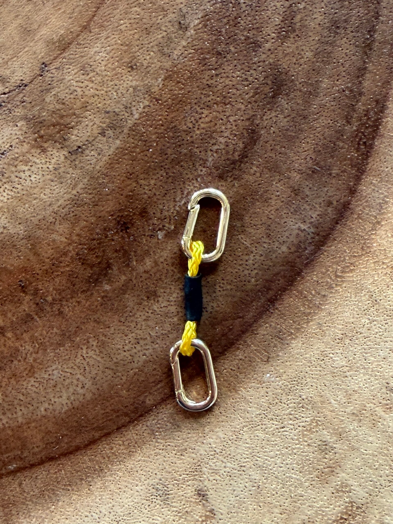Gold carabiner quickdraw only