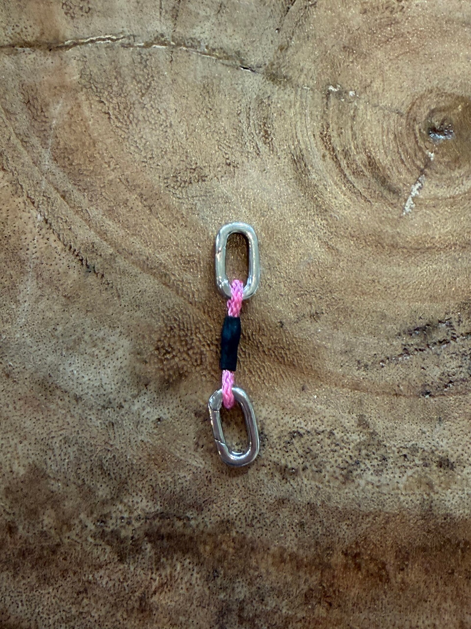 Silver carabiner quickdraw only