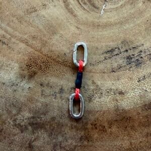 Silver carabiner quickdraw only