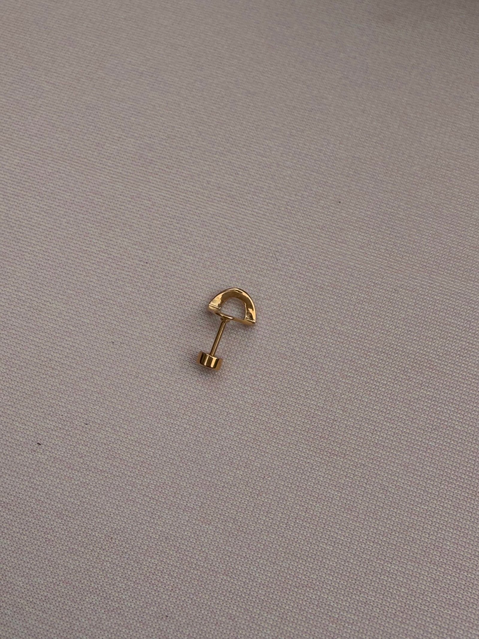 Gold flat back QuickDraw earring pre order - orange pair