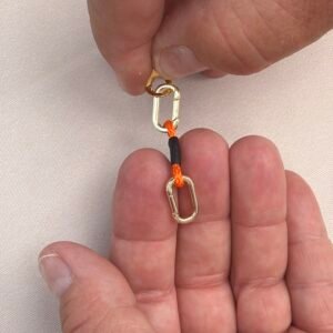Gold flat back QuickDraw earring pre order – orange pair