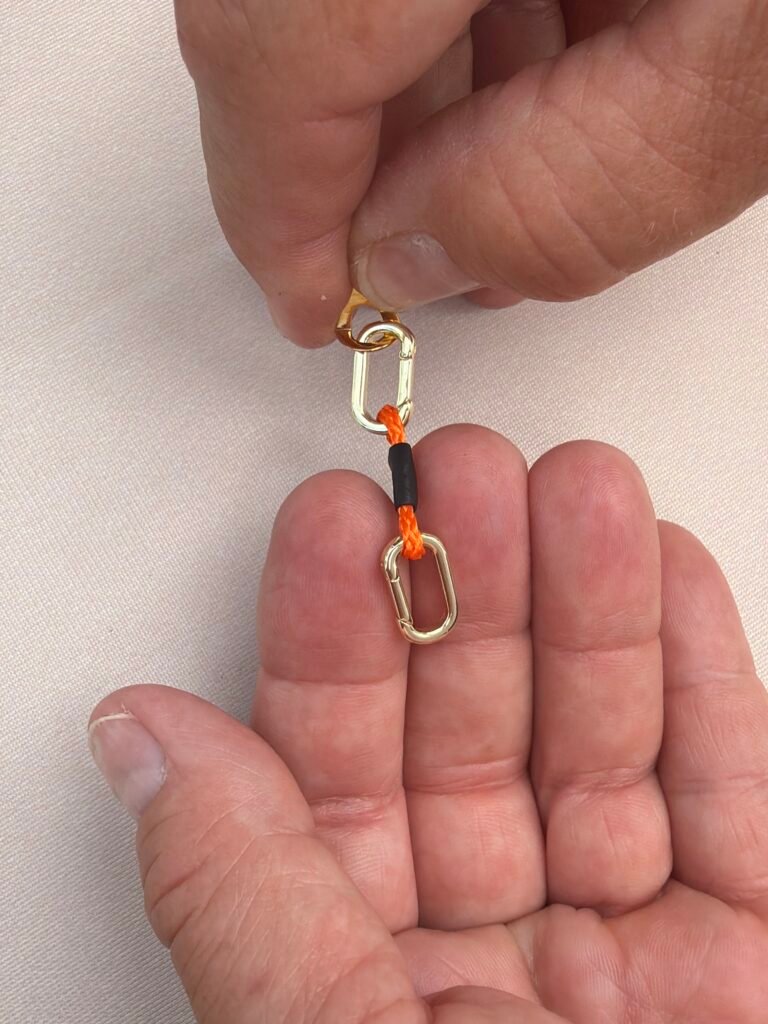 Gold flat back QuickDraw earring pre order – orange pair