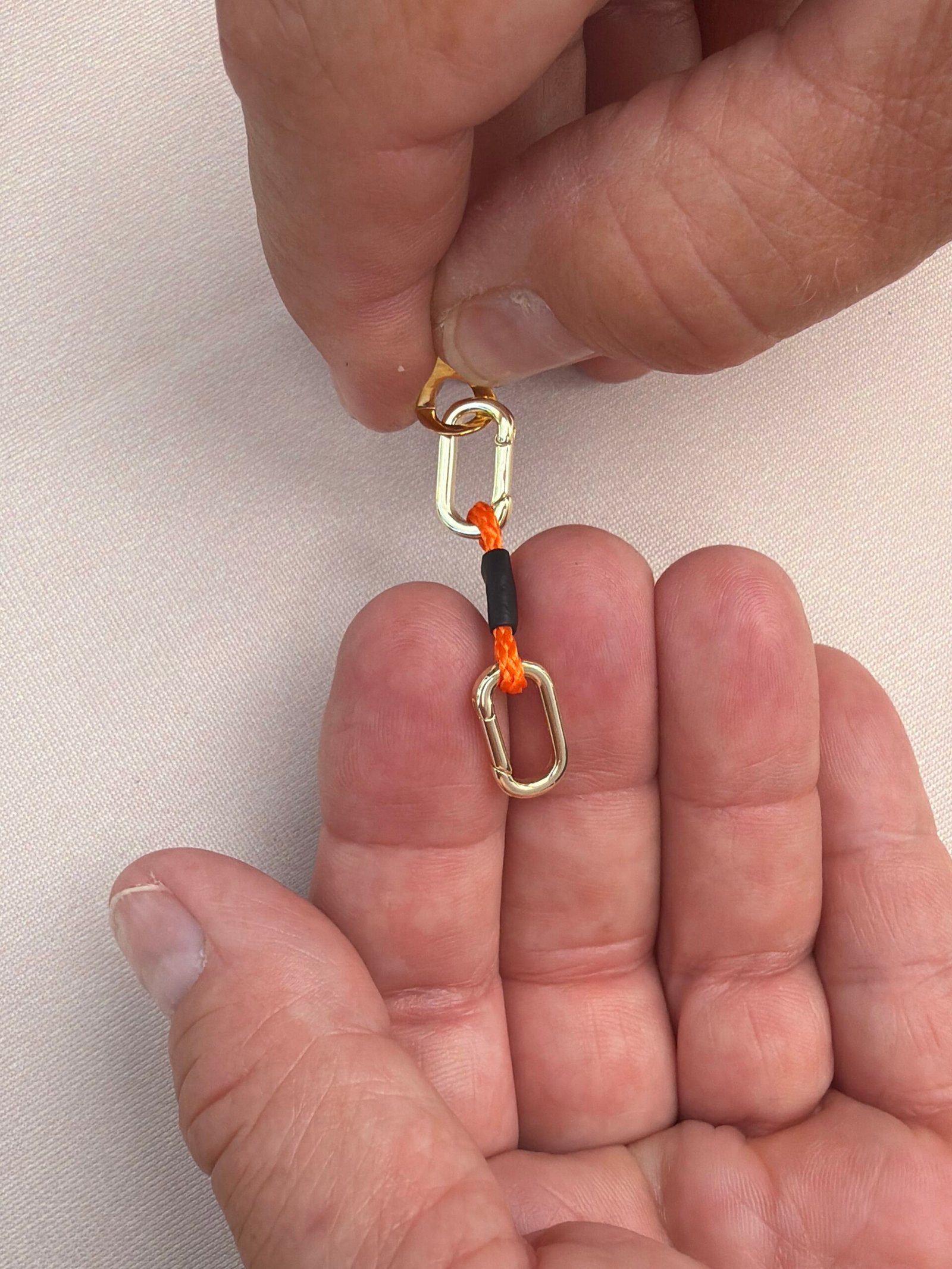 Gold flat back QuickDraw earring pre order - orange pair